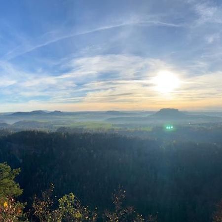Am Fusse Zur Napoleonschanze Hohnstein Esterno foto